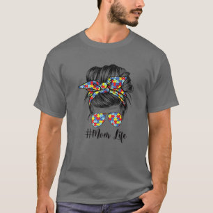 Camiseta Autismo Sensibilização Autismo Mãe Cabelo Mensagei