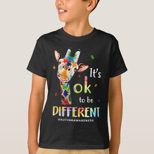 Camiseta Autismo Sensibilização Bela Girafa (Frente)