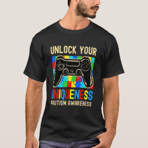 Camiseta Autismo Sensibilização Boas Meninas Controlador de
