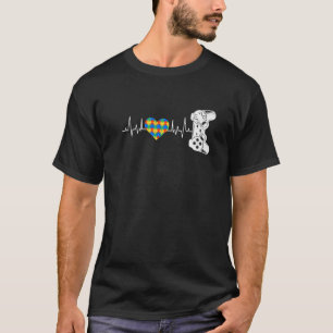 Camiseta Autismo Sensibilização Boas Vídeo Jogo Cartaz Retr