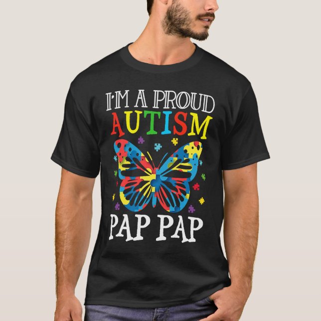 Camiseta Autismo Sensibilização Borboleta Eu sou um Lugar d (Frente)