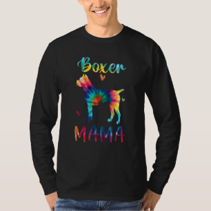 Camiseta Autismo Sensibilização Boxer Mama Tie Dye Dog Mãe