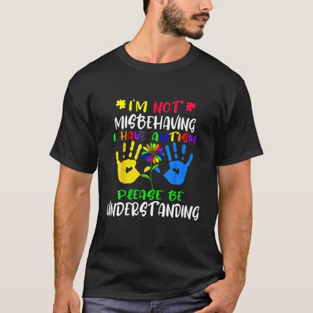 Camiseta Autismo Sensibilização Crianças Autista Menina Que (Frente)