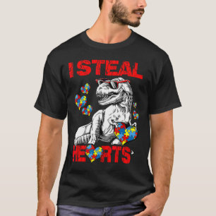 Camiseta Autismo Sensibilização Crianças Dinossauro Rex I R