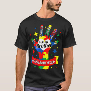 Camiseta Autismo Sensibilização Crianças Irmão Quebra-cabeç