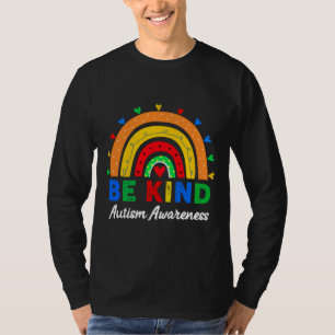 Camiseta Autismo Sensibilização Dia Coorto Arco-Íris Colori