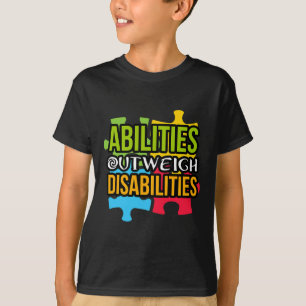 Camiseta Autismo Sensibilização Dia presente Capacidades su