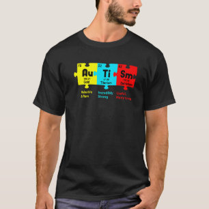 Camiseta Autismo Sensibilização Dia Quebra-cabeça Quími