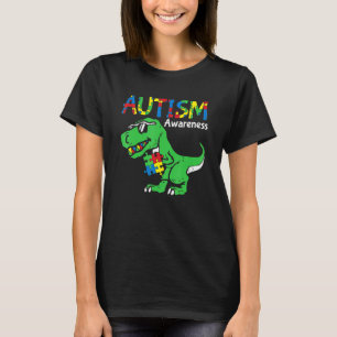 Camiseta Autismo Sensibilização Dino Autista Toddler Bote D