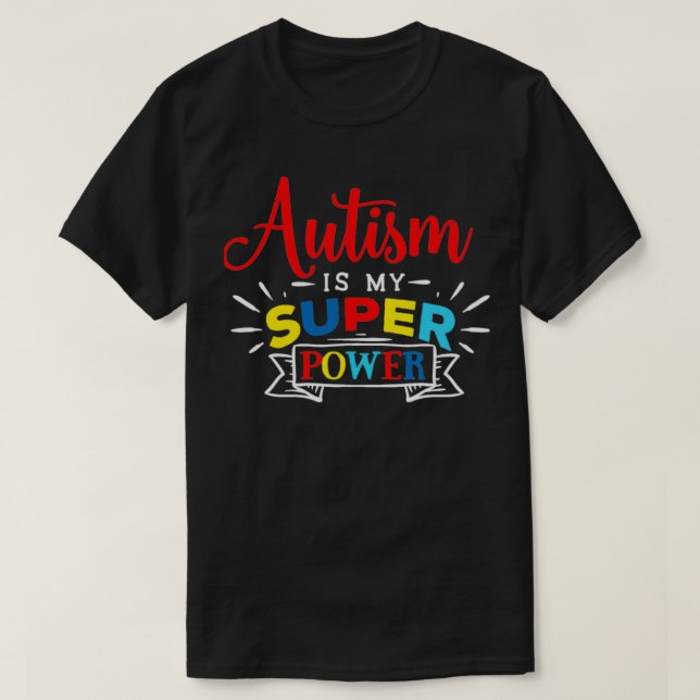Camiseta Autismo Sensibilização do Asperger DDA Trisomy Pre (Frente do Design)