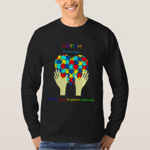 Camiseta Autismo Sensibilização Educa Apoio ao Amor