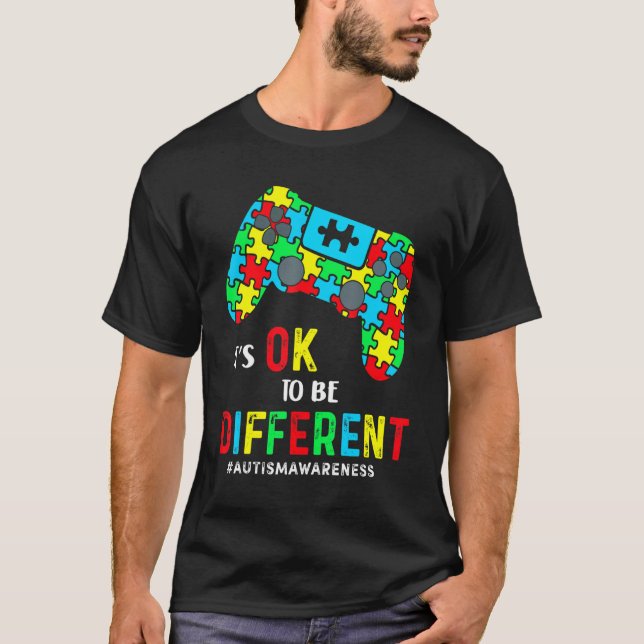 Camiseta Autismo Sensibilização Homens Crianças Jovens Auti (Frente)