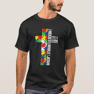 Camiseta Autismo Sensibilização Jesus Cristo Quebra-cabe