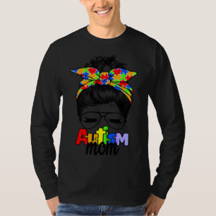 Camiseta Autismo Sensibilização Mãe A Vida Mensageira Bun Ó