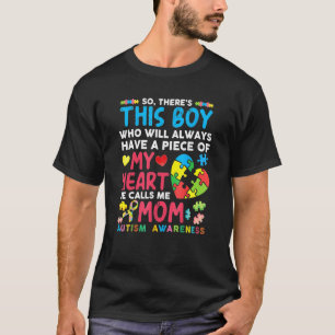 Camiseta Autismo Sensibilização Mãe Há Este Menino Que Ele