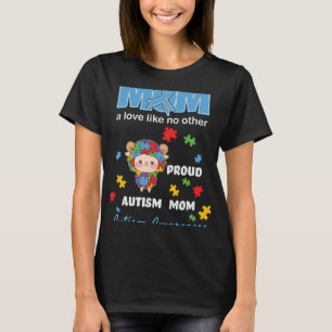 Camiseta Autismo Sensibilização Mamãe Ama Autismo Orgulhoso