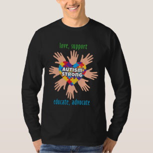 Camiseta Autismo Sensibilização Mês Amor Apoio Educar Advog