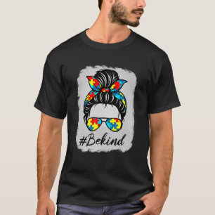 Camiseta Autismo Sensibilização Mês Mensagem Menina De Arma