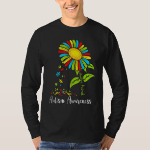 Camiseta Autismo Sensibilização Mês Mulheres Girassol Mãe E