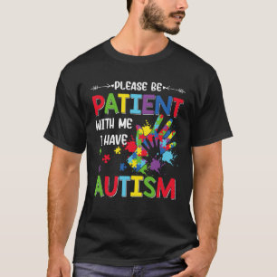 Camiseta Autismo Sensibilização Mês Por Favor Seja Paciente