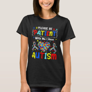 Camiseta Autismo Sensibilização Mês Por Favor Seja Paciente