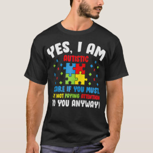 Camiseta Autismo Sensibilização Mês Sim Eu Sou Estar Autist