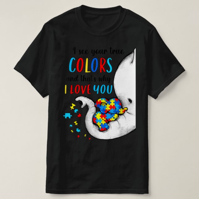 Camiseta Autismo Sensibilização Mulheres Aceitação De Crian (Frente do Design)