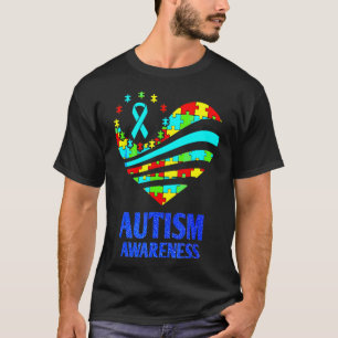 Camiseta Autismo Sensibilização Mulheres H Eart Su Pportam