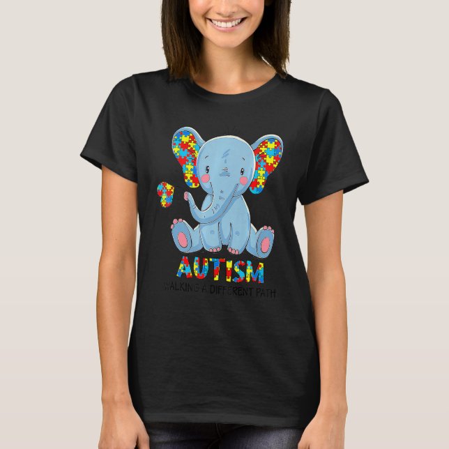 Camiseta Autismo Sensibilização Mulheres Meninas Crianças A (Frente)