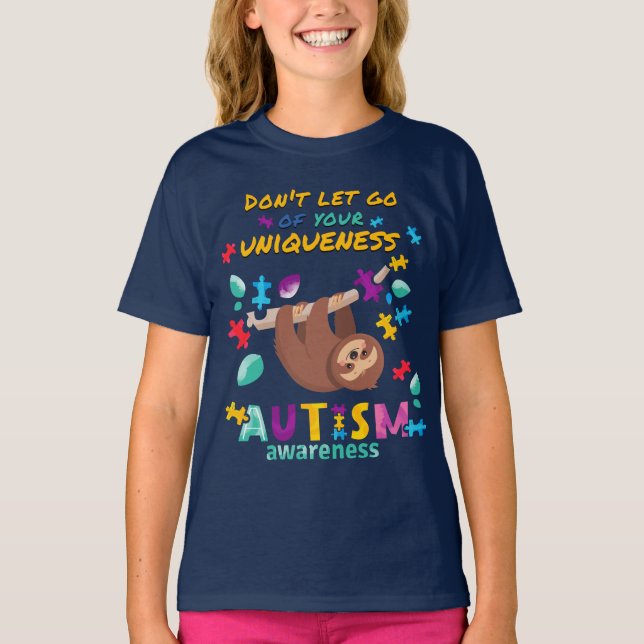 Camiseta Autismo Sensibilização Não deixe passar a sua sing (Frente)