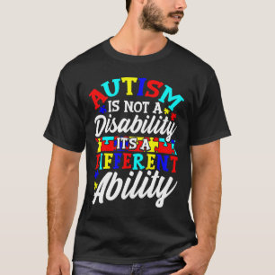 Camiseta Autismo Sensibilização Não É Deficiência É Uma Def