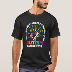 Camiseta Autismo Sensibilização O Amor Aceita Suporte Autis