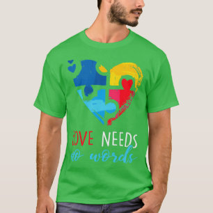 Camiseta Autismo Sensibilização O Amor Não Precisa De Palav