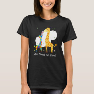 Camiseta Autismo Sensibilização O Amor Não Precisa De Palav