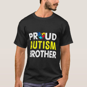 Camiseta Autismo Sensibilização Orgulhosa Irmão Autismo