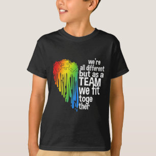 Camiseta Autismo Sensibilização para o Autismo do Coração