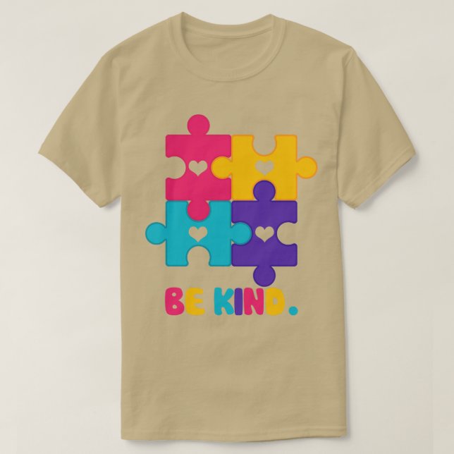 Camiseta Autismo Sensibilização Seja Conhecimento De Crianç (Frente do Design)