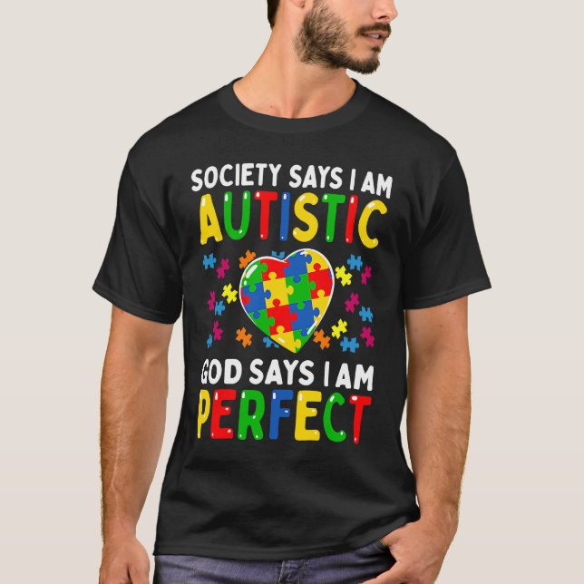 Camiseta Autismo Sensibilização Sociedade Diz Que Eu Sou Au (Frente)
