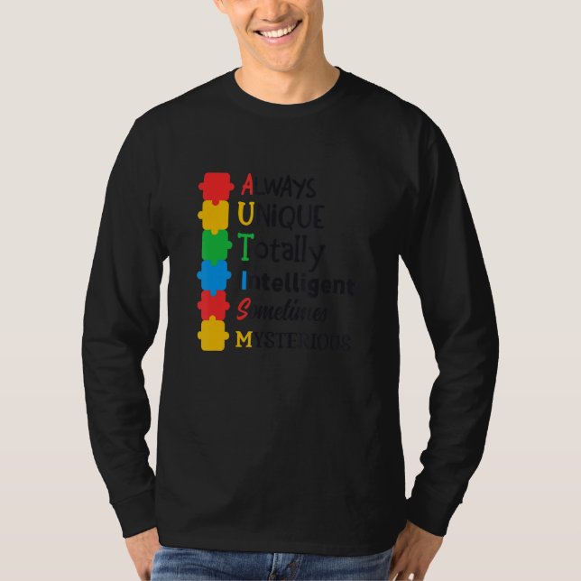 Camiseta Autismo Sensibilização Suporta Crianças Autismo Pa (Frente)
