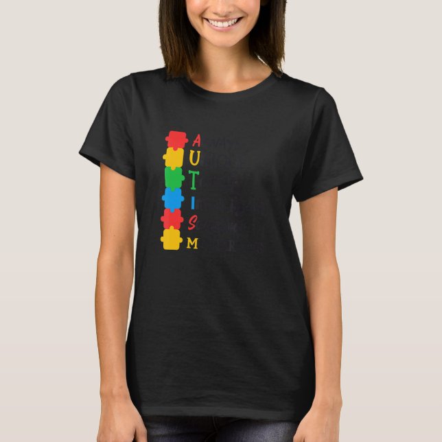 Camiseta Autismo Sensibilização Suporta Crianças Autismo Pa (Frente)
