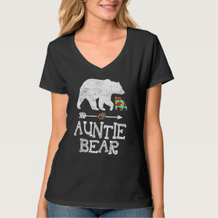 Camiseta Autismo Sensibilização Urso de Tempos Suporte a Ad