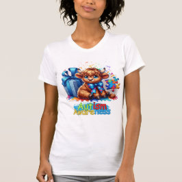 Camiseta Autismo Sensibilização Vaca Highland T Shirt