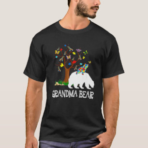 Camiseta Autismo Sensibilização Vovó Urso Suporta Autista