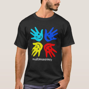 Camiseta Autismo - Sinal Sinal Smilha Rosto Criança Autista