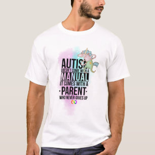 Camiseta Autismo Slogan Pai do Pai Mãe - Neurodiversidade