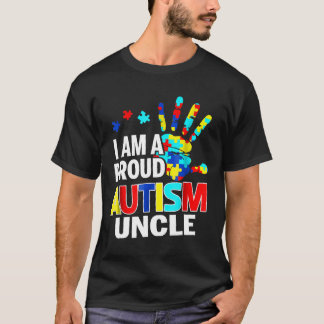 Camiseta Autismo-Sou um Tio Orgulhoso do Autismo
