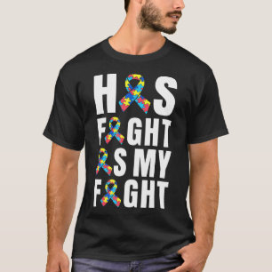 Camiseta Autismo-Sua Luta É Minha Luta-Fita de Conscientiza