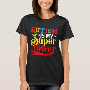 Camiseta Autismo Super Poder Para Autismo Autismo Mãe A