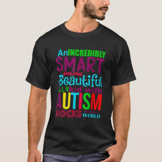 Camiseta Autismo T Shirt Kid Com Autismo Rocks Meu Mundo In