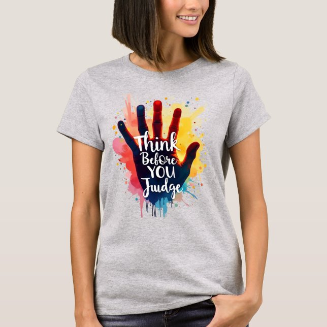 Camiseta Autismo Tee de Mulheres (Frente)